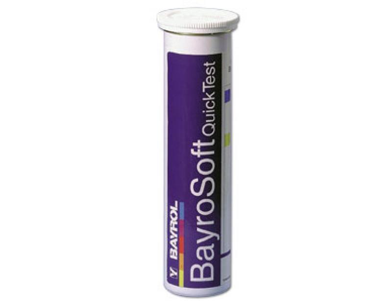 BAYROSOFT QUICKTEST 50 bandelettes OXYGENE LIQUIDE + pH