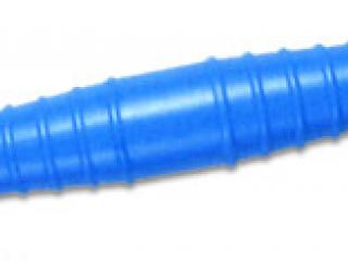 RACCORD CANNELE DOUBLE pour liaison de tuyau souple D.32 38 Bleu